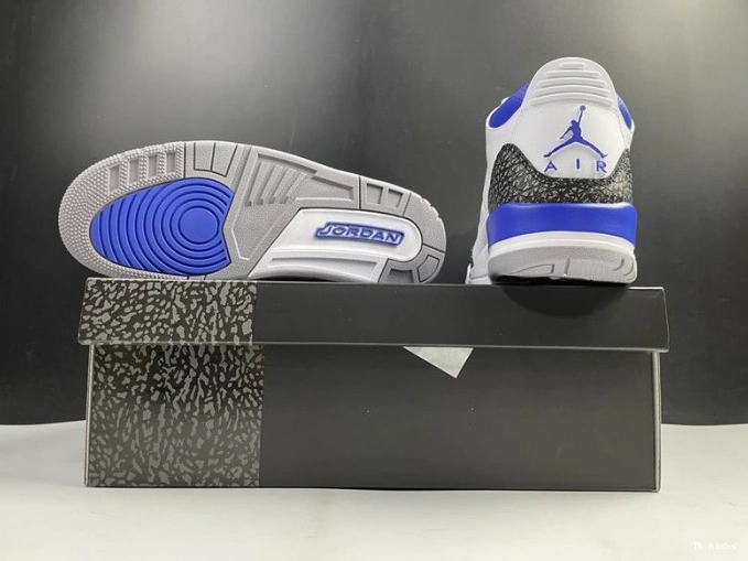 Reps TBK 3 Blue CT8532-145 Racer Air Jordan 0806